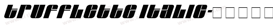 Trufflette Italic字体转换